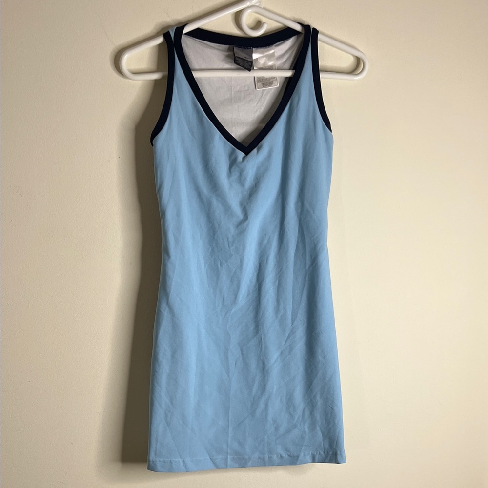 Nike Light Blue Sleeveless Dress with Black Trim